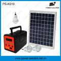 10W Solar Panel Kit LED Lighting System with 6 USB Charger